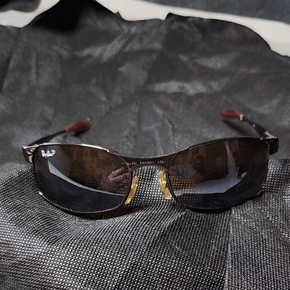 Ray-Ban Black and Brown Sunglasses